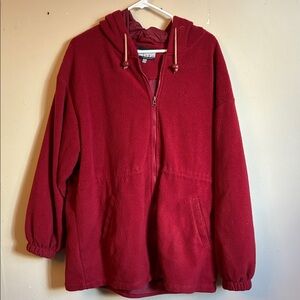 Women's Red Hooded Jacket